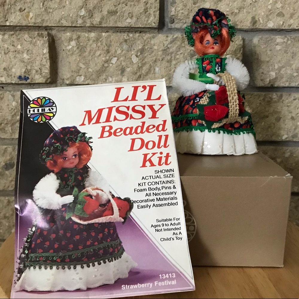 Li’l Missy Beaded Doll “Strawberry Festival” vtg